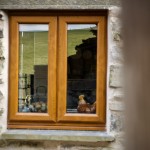 Traditional stone barn walls