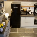Reclaimed painted pine dresser in the kitchen
